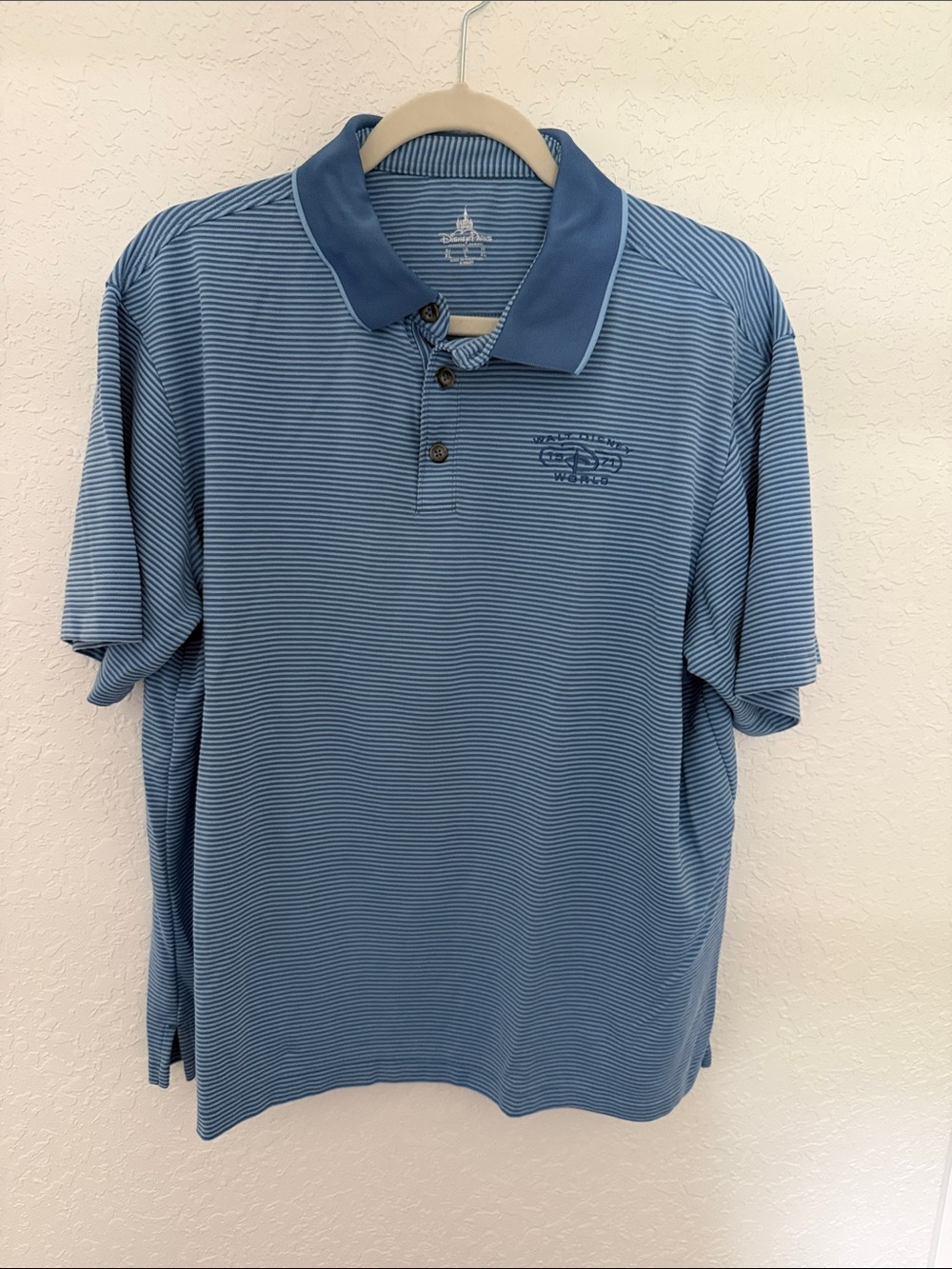 Cutter & Buck Men's Blue Micro-Striped Polo